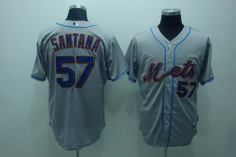 New York Mets #57 santana grey[cool base],We sell and wholesale New York Mets #57 santana grey[cool base] on line form chian!